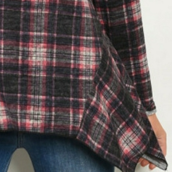 NWT Long sleeve sharkbite pullover black pink - Picture 6 of 8